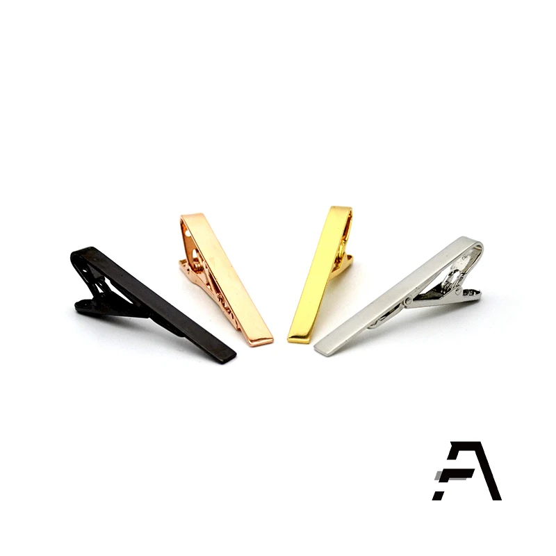 Оптовая продажа простой зажим для галстука с чистым рисунком