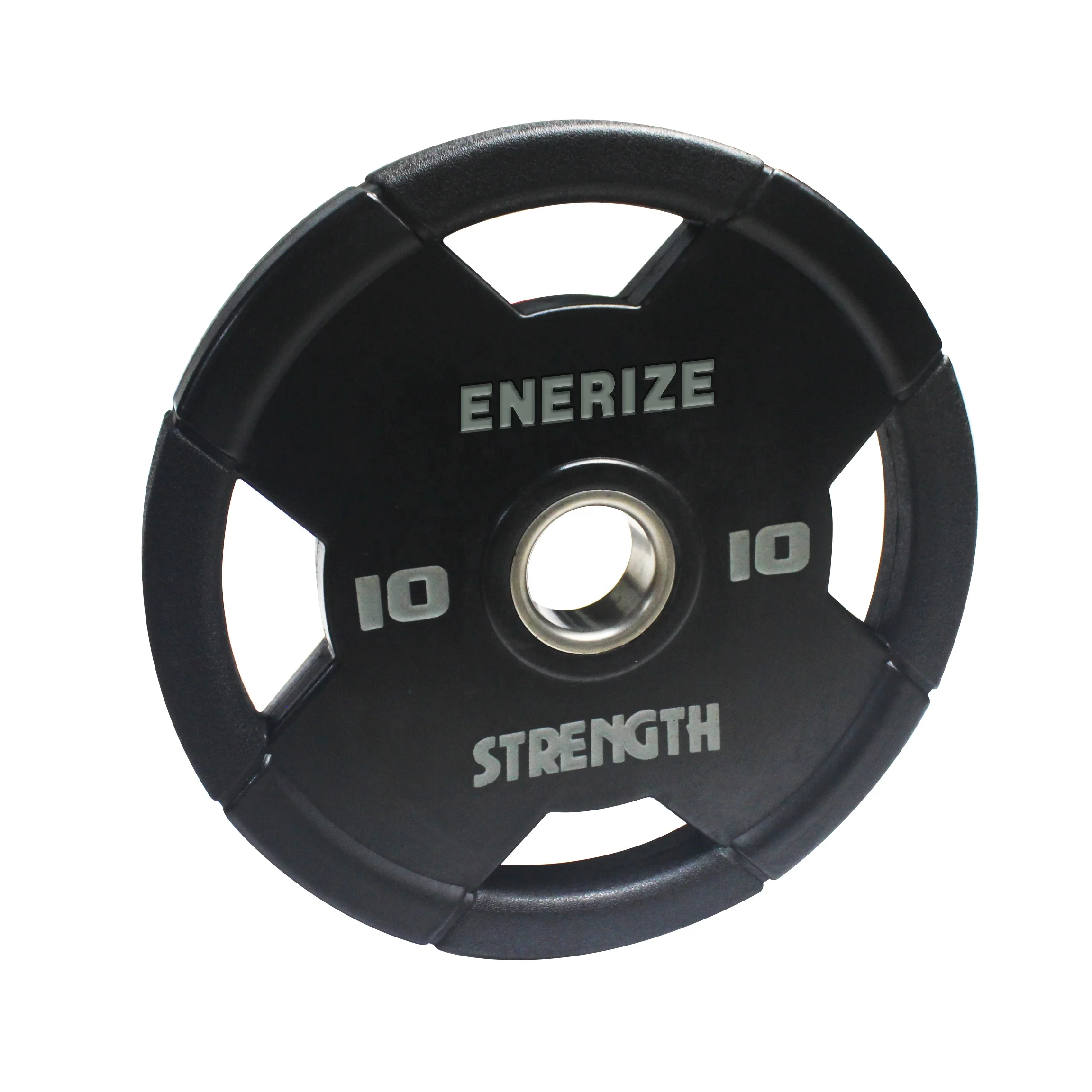 Weightlifting Fitness Workout Weight Plates For Gym Cast Iron Tri Grip Bumper Barbell Rubber Barbell Piece
