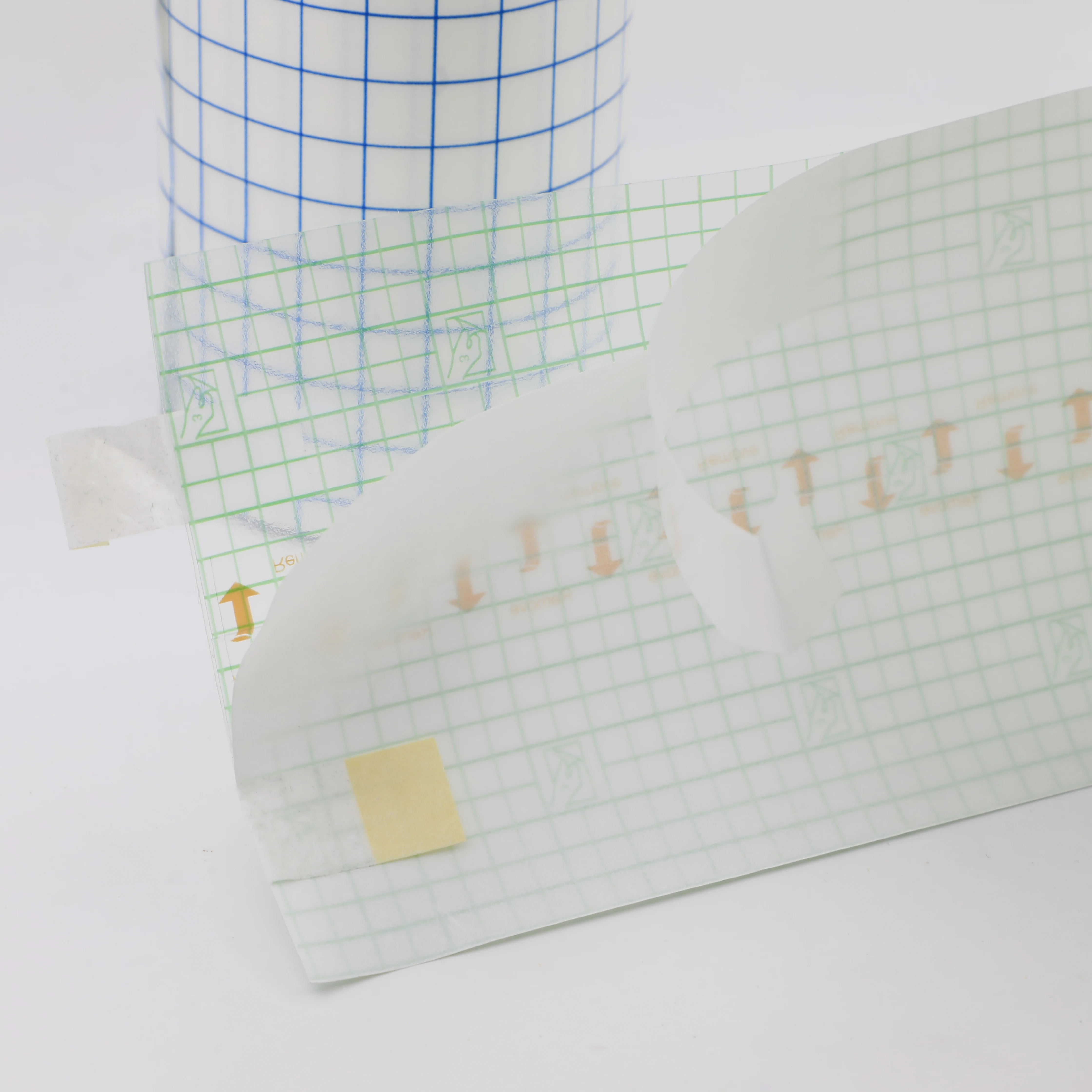 Best selling transparent waterproof adhesive pu film wound dressing roll medical pu film wound dressing roll