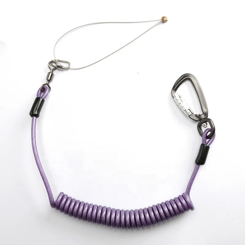 Retractable Wire Cable Coil Tool Lanyard With Zinc Alloy Hooks Buy Coil Tool Lanyard Retractable Wire Cable Lanyard With Zinc