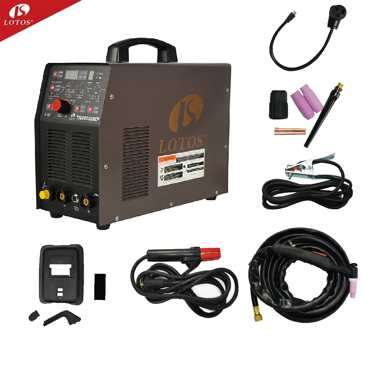 Lotos TIG200ACDC ac dc tig  pulse portable inverter welding equipment lotos aluminium welding machine tig
