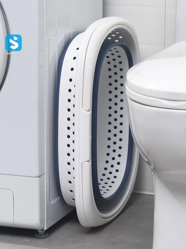 Bathroom Accessories Clothes Hamper Home Storage Dirty Clothes Basket Folding Portable Basket Collapsible Laundry Basket
