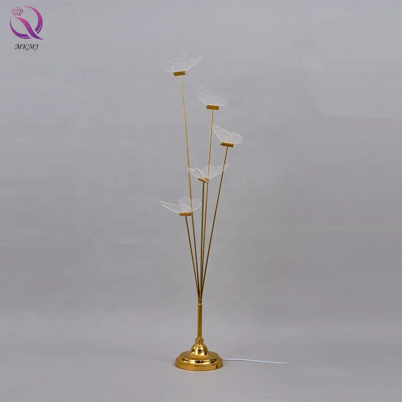 New Acrylic Butterfly Lights Inserted Into The Ground Wedding Lighting Arrangement Butterfly Road Guide Light Welcome Area Decor