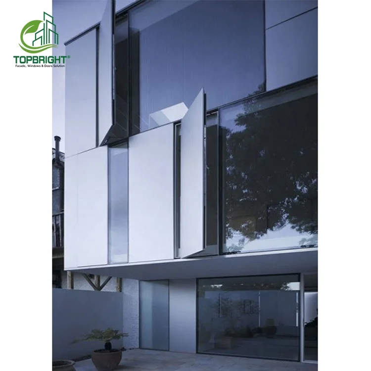 Topbright buildings exterior metal cladding system aluminium storefront curtain wall