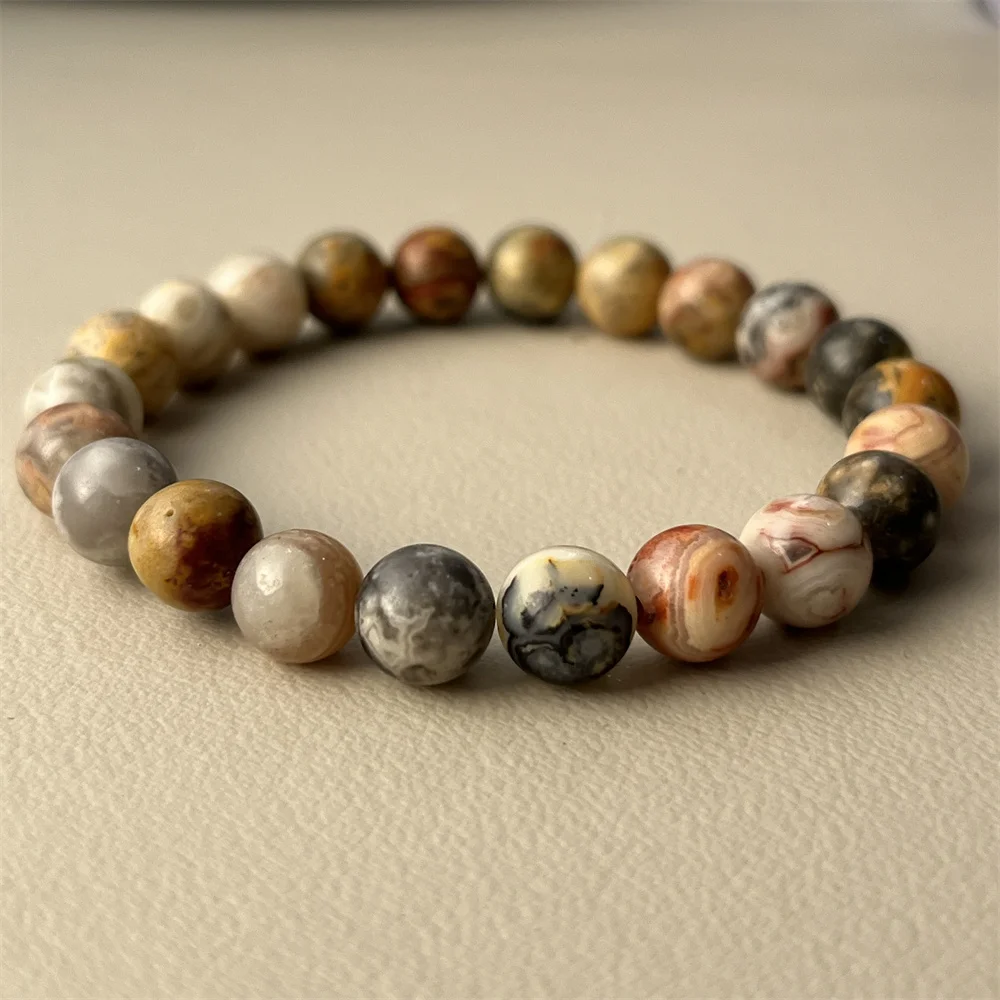 Tree Agate Hundreds of Gemstone Types Handmade 8mm Healing energy  Yoga Bracelet  Natural Stone Crystal Beads Bracelets Jewelry