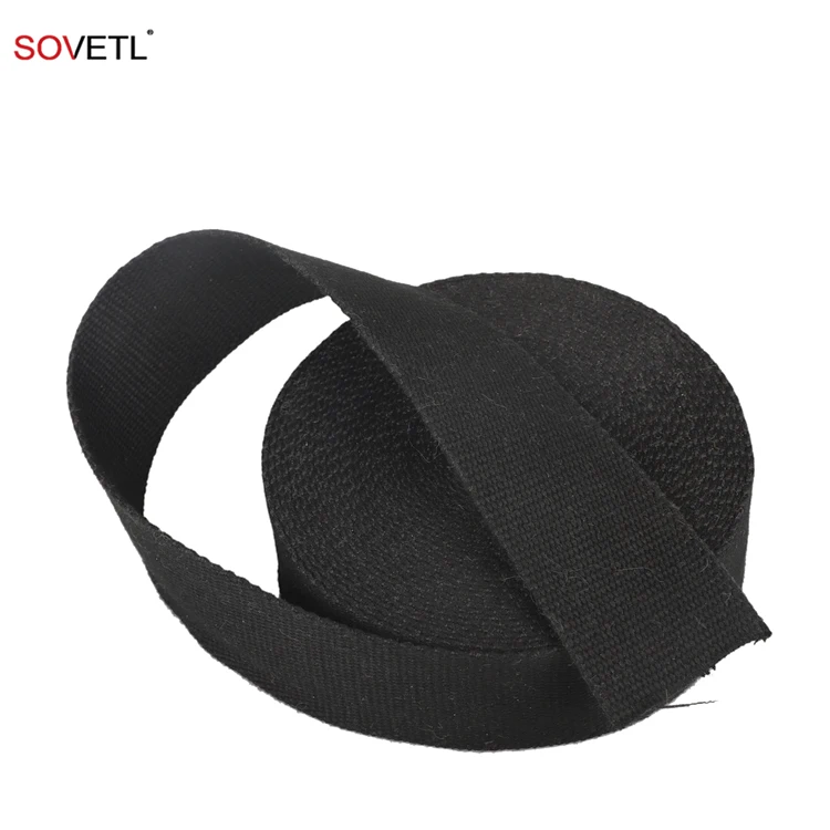 Aramid Webbing Black High Strength Temperature Resistance Strap Flame Fire Retardant Woven Kevlars Aramid Webbing