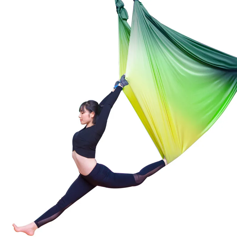 China Factory Hanging Sling Inversion Tool Gym Anti Slip Kids Aerial Yoga Swing Hammock Set