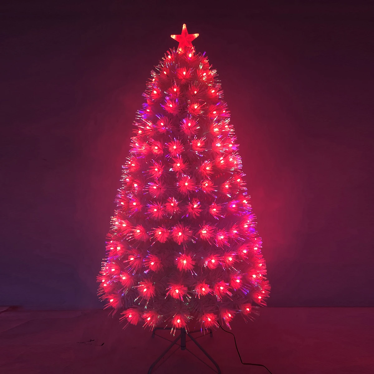 150cm artificial green PVC tree with 9CM wooden trunk glitter and pine cone Christmas decoration Tree