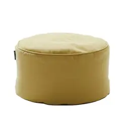 footstool Round Ottoman flannel  fabric Ottoman pouf