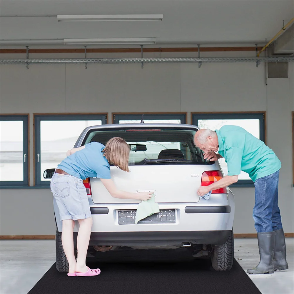 Non-woven Felt Mat Containing Oil Car Racing Protective Floor Mat Non-slide PE Layer Motorcycle Mat