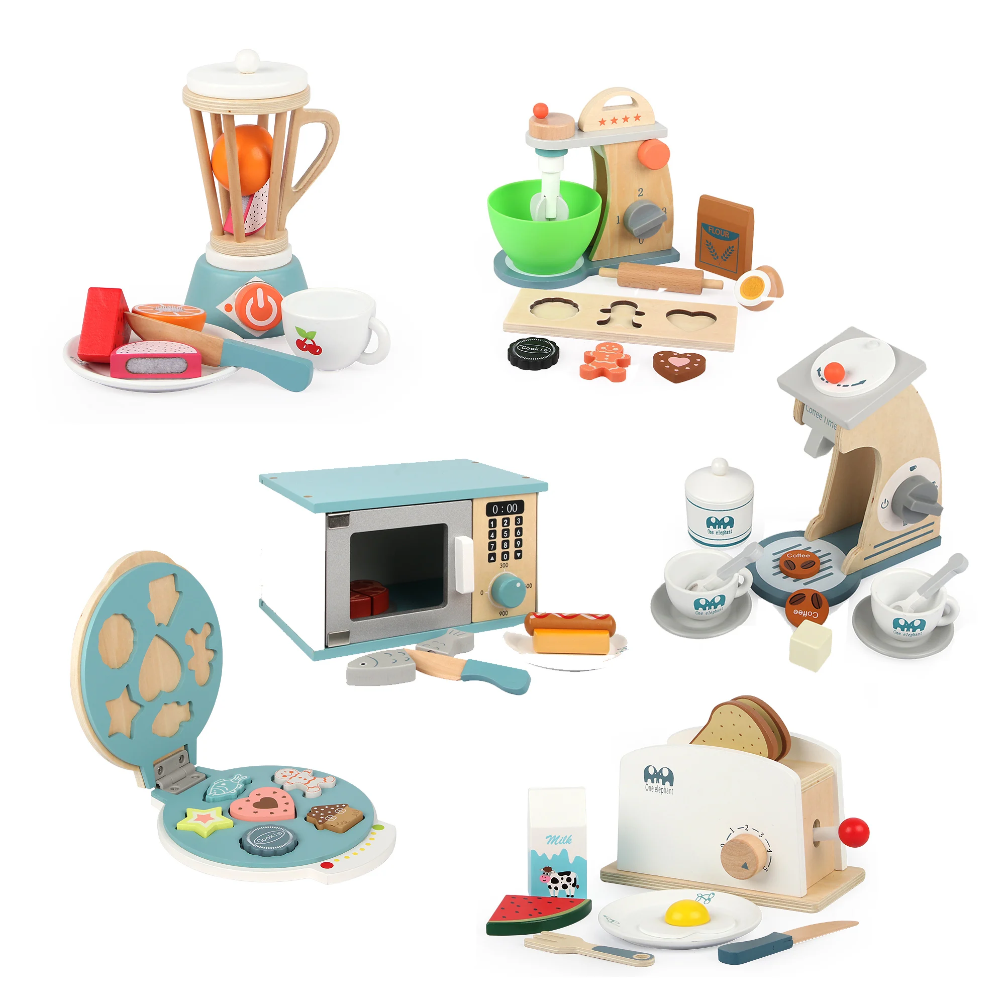 WD20022 Simulation Pretend Play Kids Cooking Toy Wooden Microwave Oven Toy Wooden Kitchen Toy Set For Children