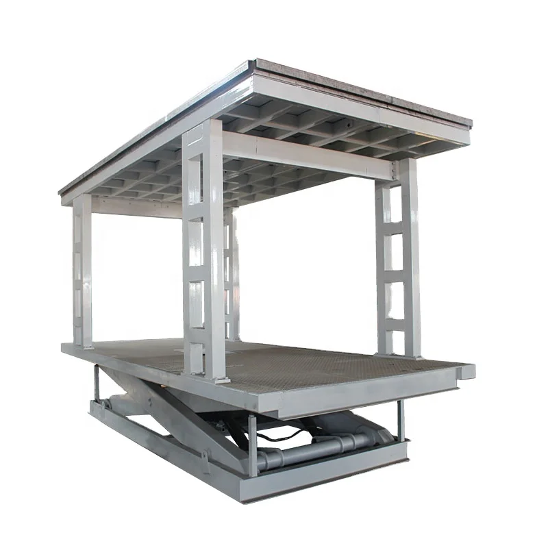 double parking car parking lift underground parking lift price for two cars