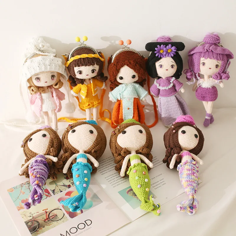 Crochet crossbody bag amigurumi princess wallet crochet princess purse bag crochet princess amigurumi handmade doll coin bag