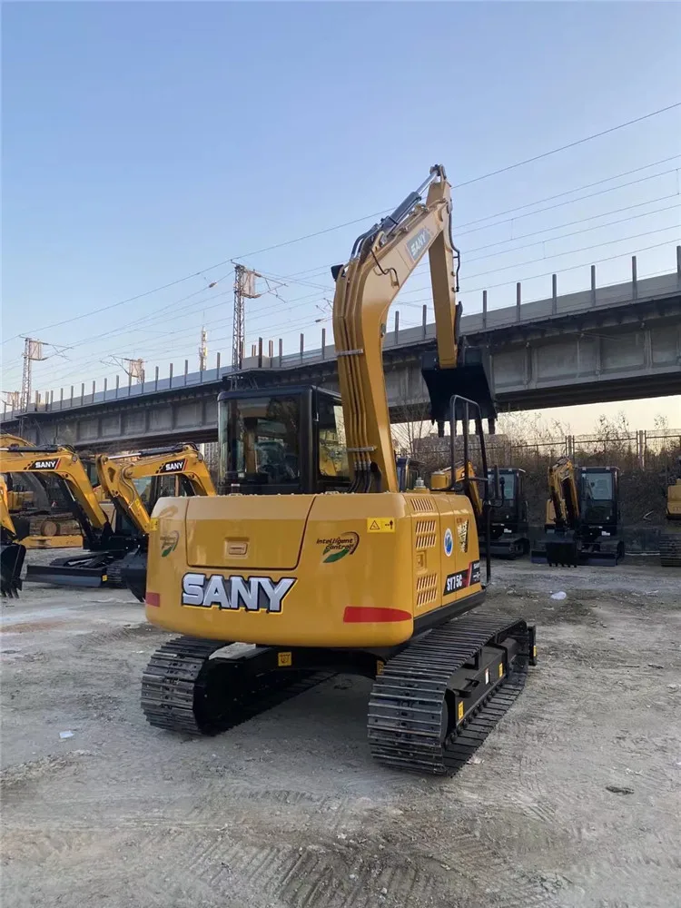 Китайский гусеничный экскаватор sany sy 75 гидравлический Sany 7 5 тонн низкая цена Шанхай Китай