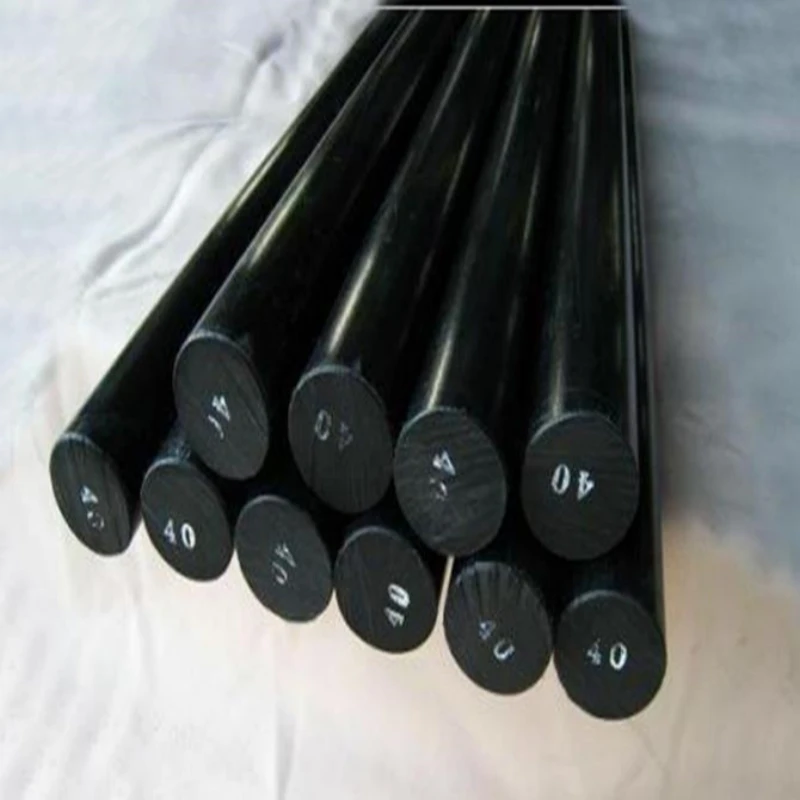 Extruded Solid Black Colorful Plastic Rods PC Plastic Rod Black white blue red yellow green