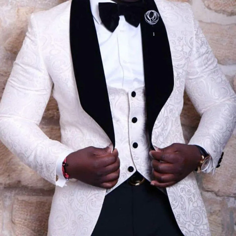 Мужские костюмы YYTS1068, горячая Распродажа, комплект из 3 предметов для выпускного вечера, свадебного костюма для жениха, банкетного делового, официального, изготовленного на заказ обеденного костюма