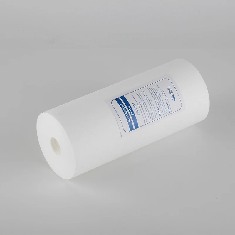 10 Inch Big Fat Pp Cotton Filter Element Tubular Melt Blown Filter Element With Large Filtration Flow