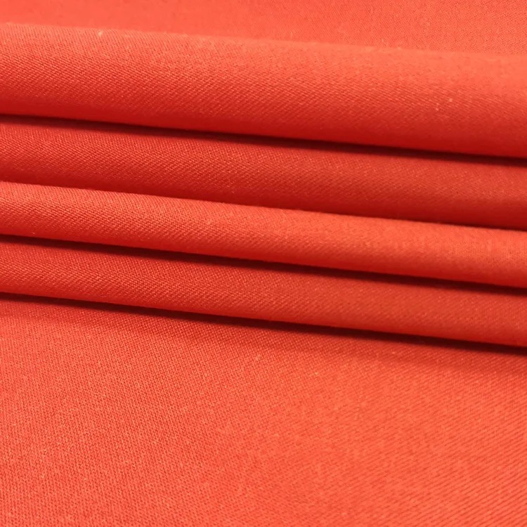 For Work Coverall Firefight Flame Retardant Nomex Iiia Fabric Meta Aramid 1313 Cloth Orange Woven Plain Medium Weight Dyed 60x55