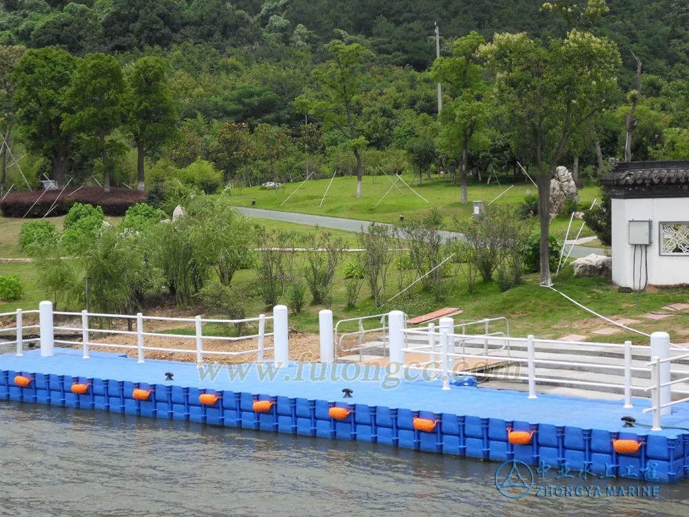 plastic floating bridge modular floating pontoon bridge cubes for dock HDPE