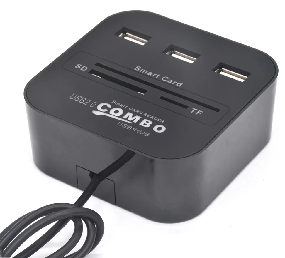 Заводская Прямая поставка USB банкомат сим-карта интеллектуальный кардридер IC концентратор SD