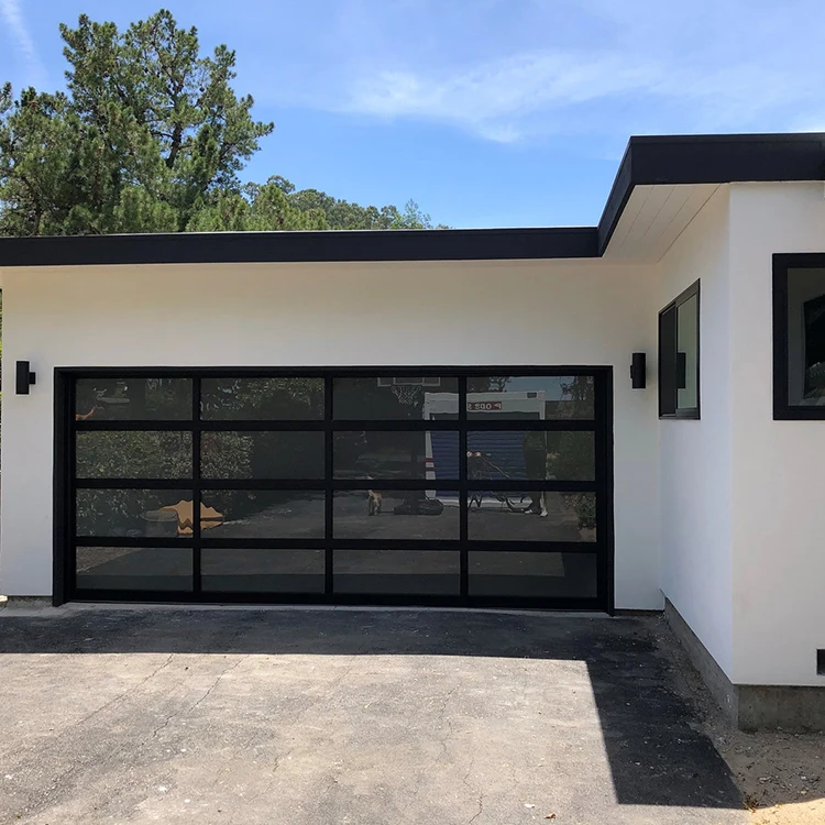 Modern aluminum slatted garage doors Tilt vertical plain folding garage doors USA Australia
