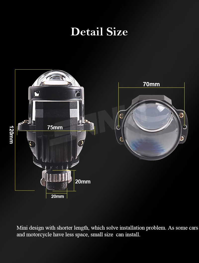 Car headlight bi led projector for VW-Bora 2002-2007 upgrading projector headlight 2.0 S15 bi led lens in auto lighting system