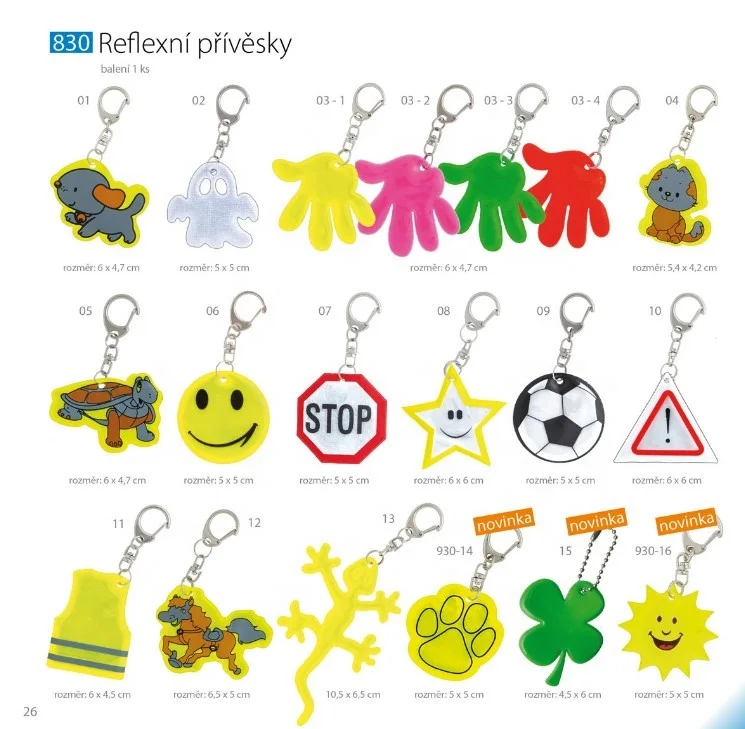 Reflex Hanger,Reflex Keychain,Reflex Tag Dangler High Visibility Reflective PVC Reflective Keychains