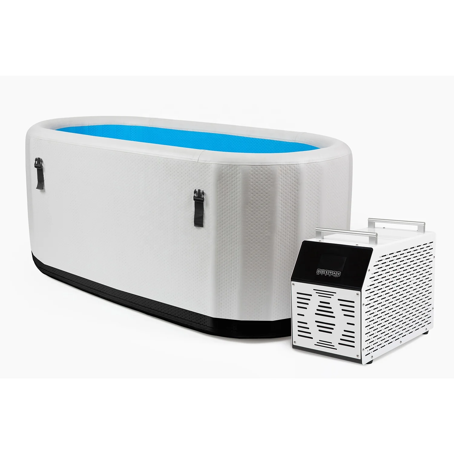 Custom Drop Stitch Outdoor Ice Cooler Tube Recovery Pod Barrel Water Therapy Pool Inflatable Portable Cold Plunge Ice Bath Tub