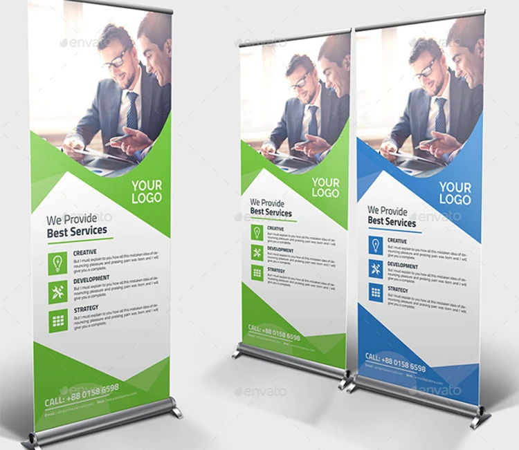 Poster Show Advertising Display Digital Printing Korean Type Frame Banner Aluminium Roll up Stand
