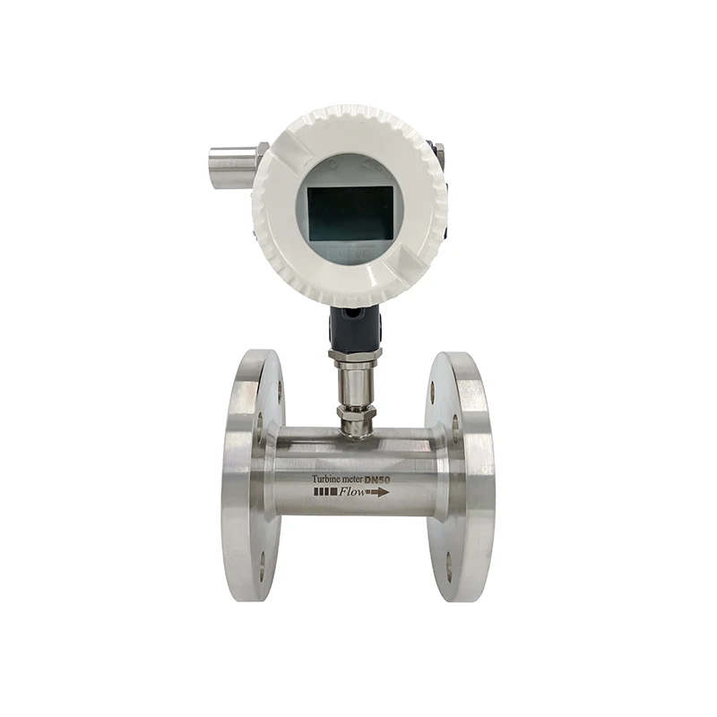 SS 304 Petrol Palm Crude Oil Liquid Flow meter  Material Flow Meter Turbine Milk Flow Meters