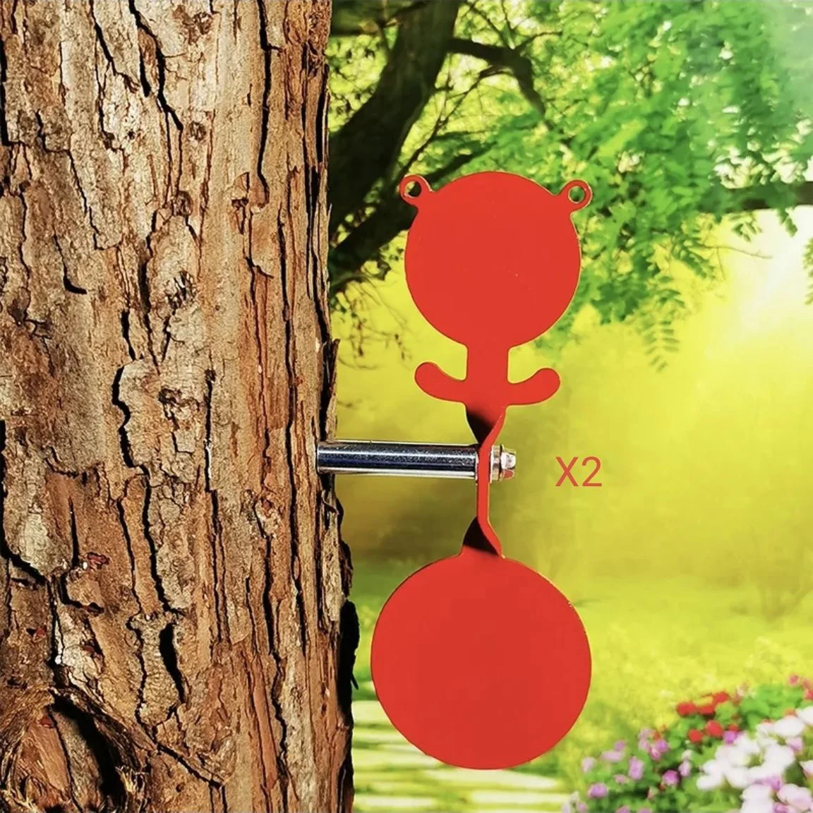 Small Spinner Air Gun Target Screwed-Type Steel Plinking Target Slingshot Target