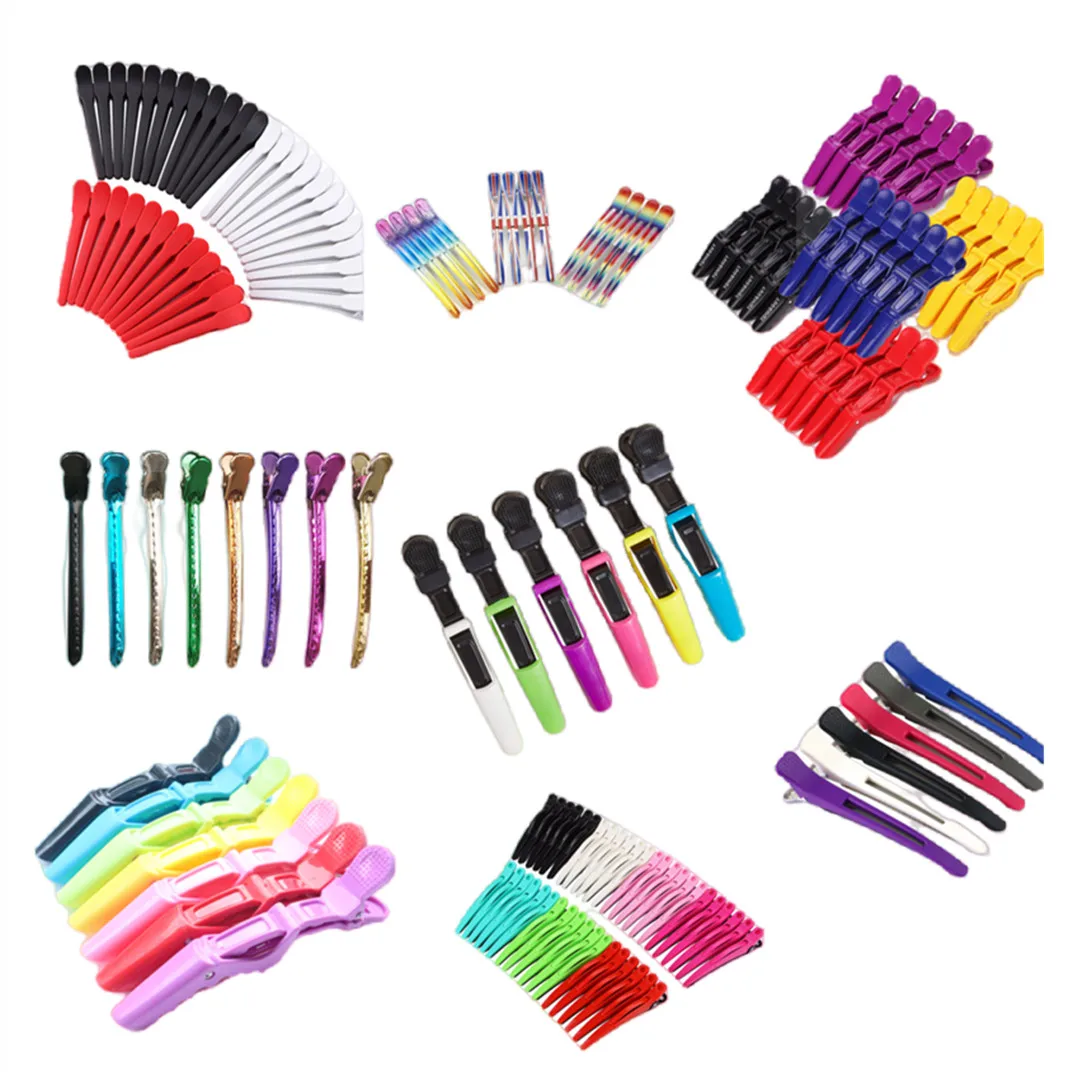 Зажимы для парикмахерской, зажим для когтей, пластиковая крокодиловая заколка для парикмахерской, зажимы для волос, зажим, инструмент, аксессуары