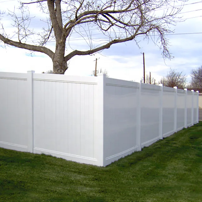 6x8 ft top Quality White Color Plastic PVC/Vinyl Cheap fence Privacy Fence Panels for sale