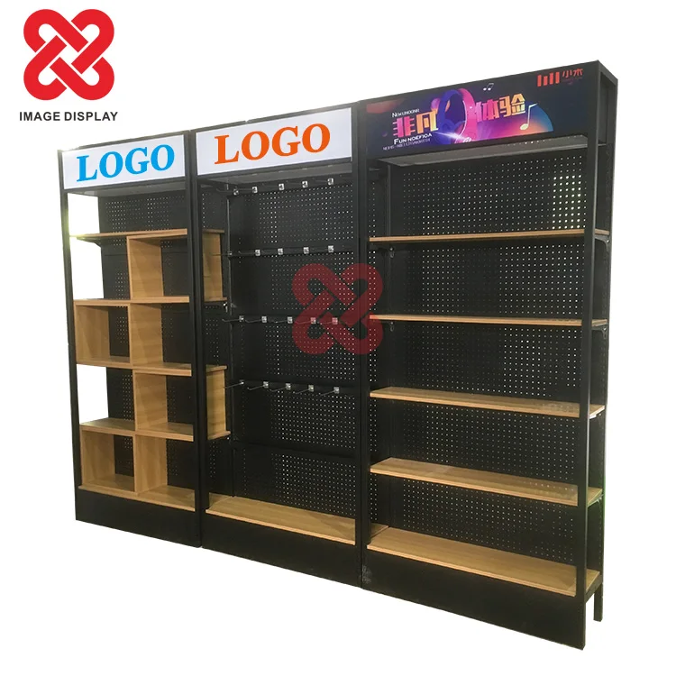 Оптовая продажа стеллаж для мобильного телефона металлический деревянный