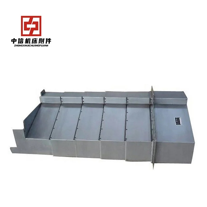 China Factory Manufacturing Steel Plate Cover Telescopic Bellow Cover For Protect Guide Way
