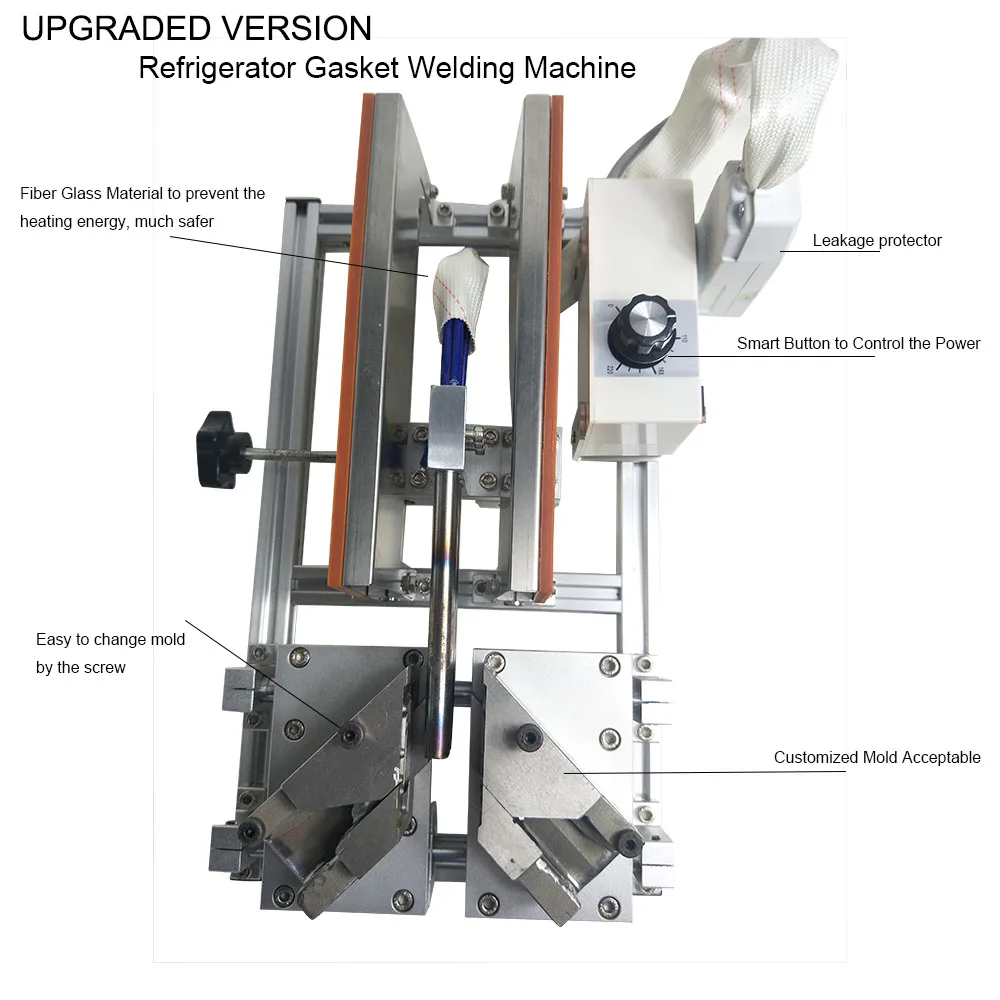 
Easy to Change Mold Fridge Seals Welder Mini Portable Electric PVC Refrigerator Door Gasket Welding Machine For Freezer 