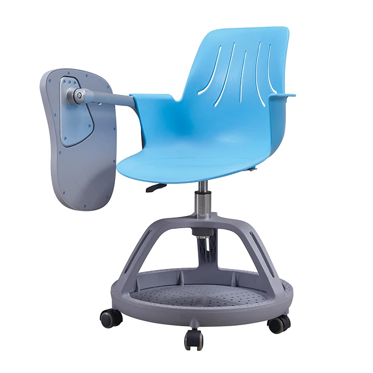 2022 colleague university school classroom furniture students Chair office chair with writing table DX01+03R