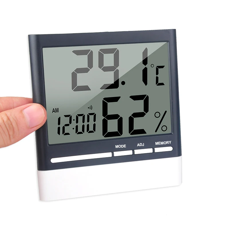 Multifunction  Digital LCD Temperature Sensor Indoor  Humidity Meter Thermometer Room Hygrometer Alarm Clock Bedroom Baby room