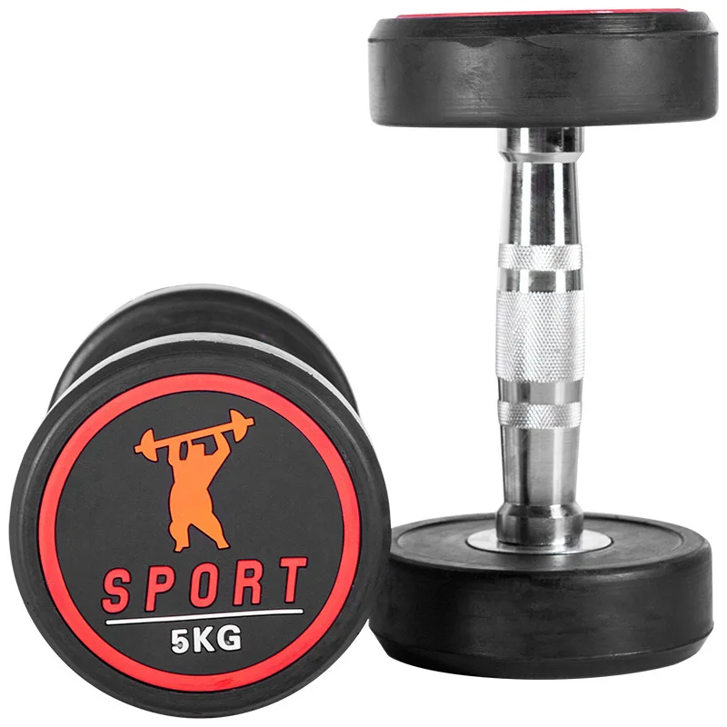 Hex Dumbbell Wholesale 2.5-50KG    fixed rubber  dumbbell gym Equipment Low Price Cast Iron