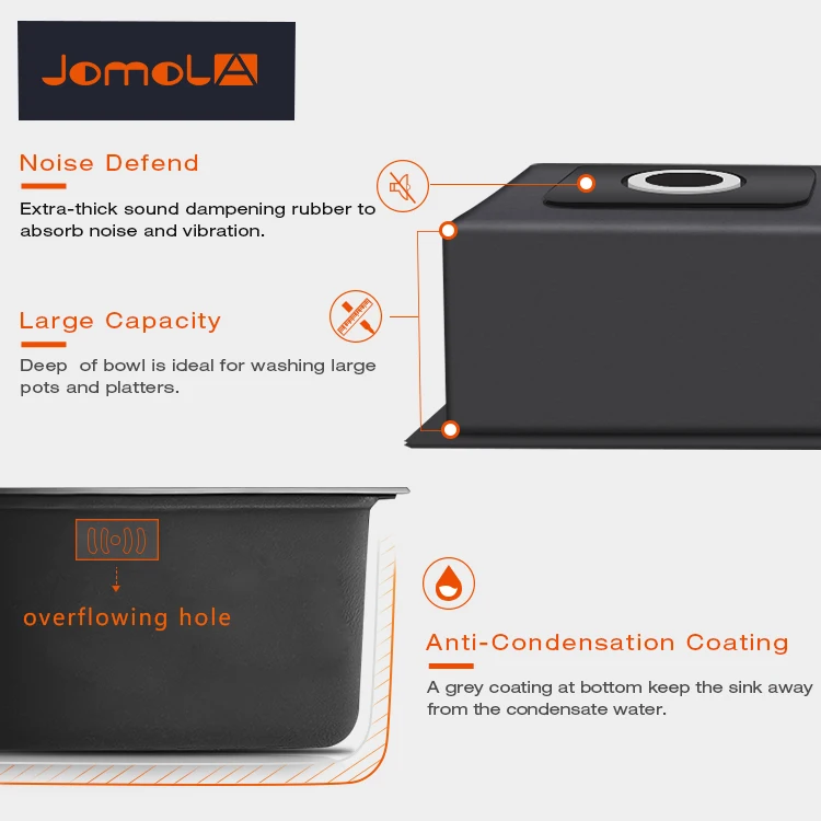 Motorhome deep drawn sink belfast sink
