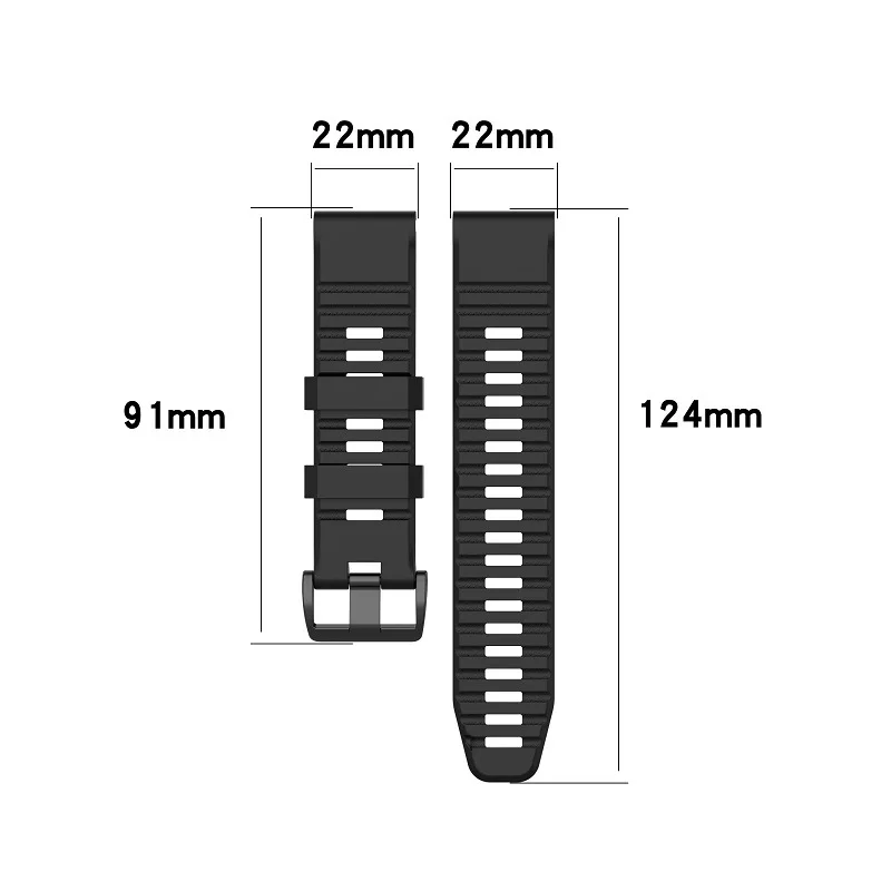 Silicone Watch Strap For Garmin Quatix 5/5 Sapphire/MARQ/Forerunner 935/945 Watch Band Wristband Belt 22mm With Tool Knife