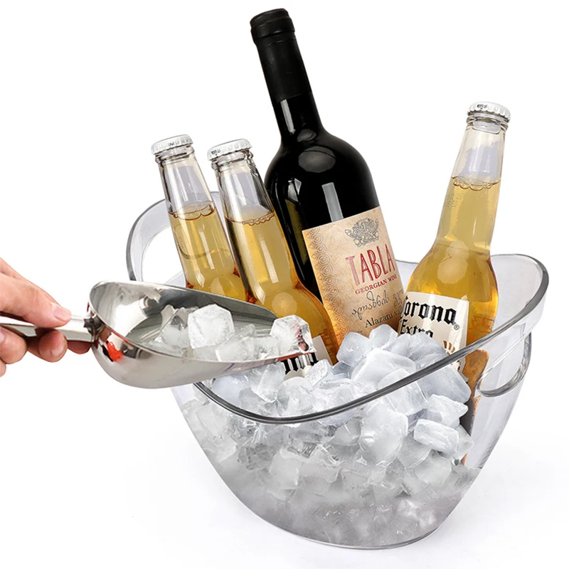 Барное ведро черная двойная стенка Chandon водка для шампанского акриловое