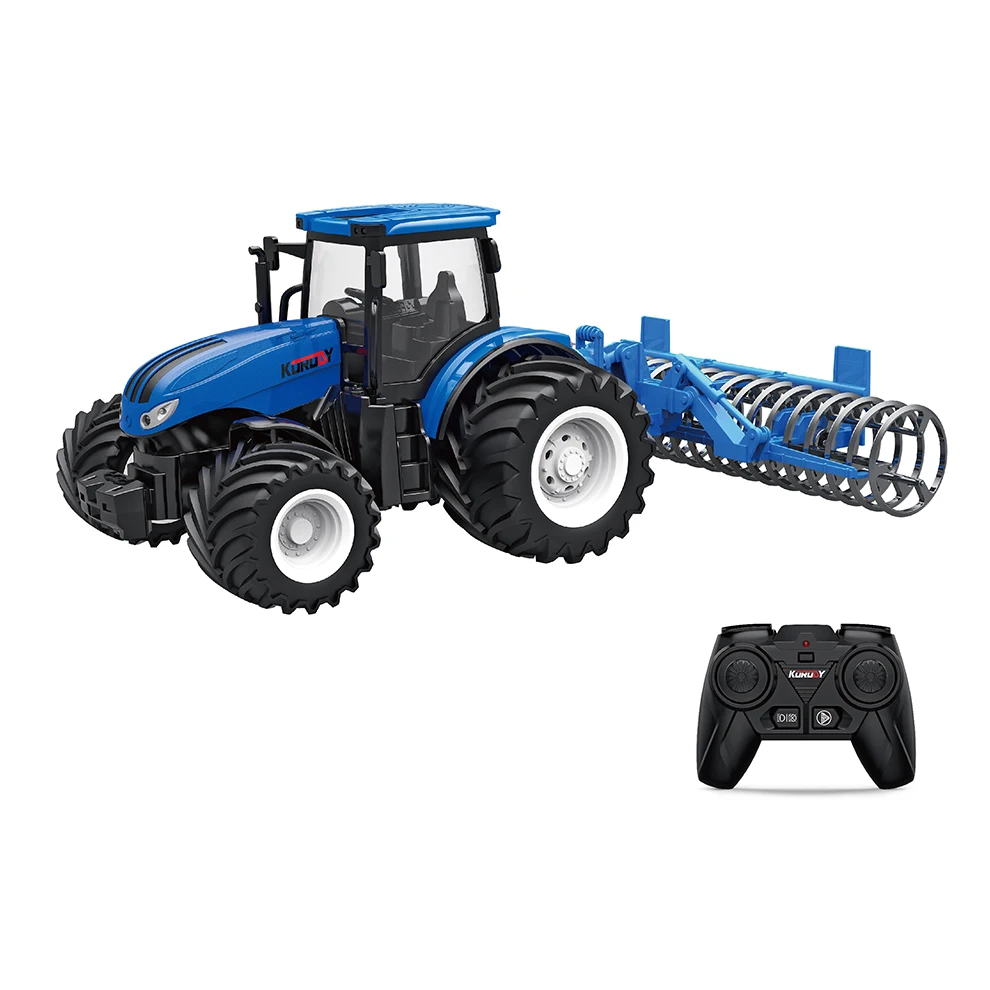 2.4 GHZ 1/24 6 CH RC Alloy Toys Land Leveling Function RC Tractor Trailer Truck For Sale