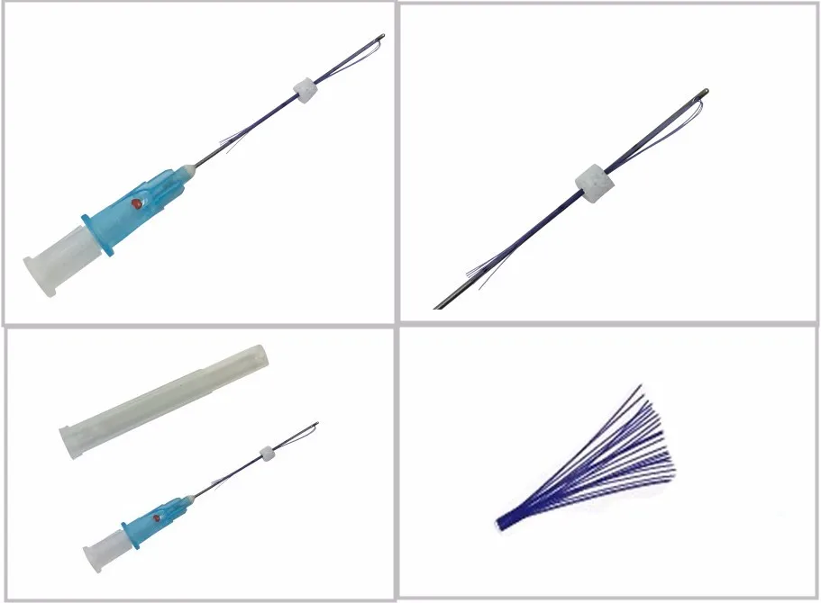 
High quality medical polydioxanone facelifting multi thread 10 lines L 23G 60mm 