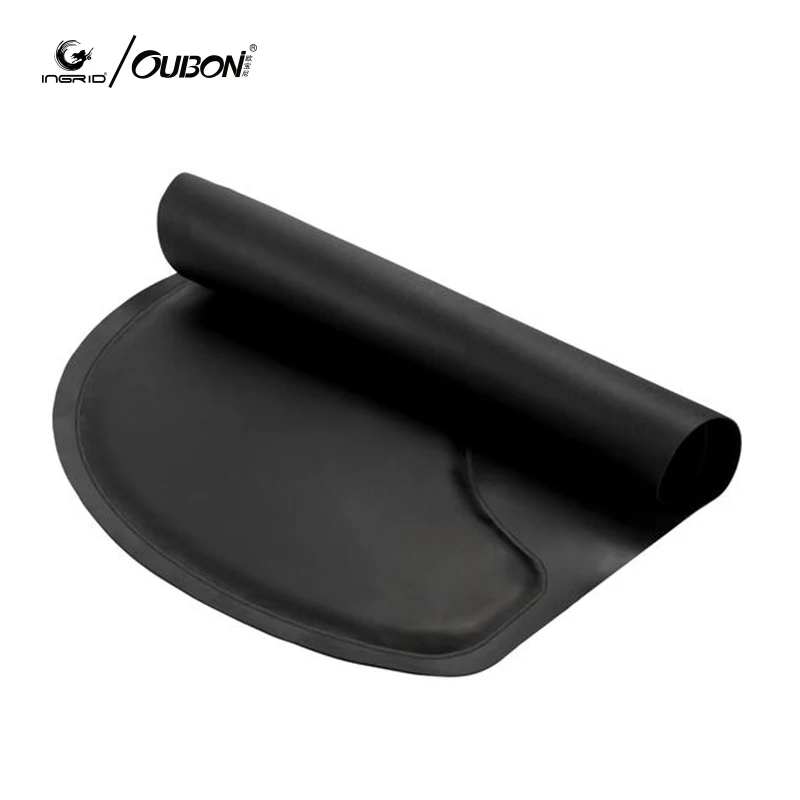 INGRID Beauty Salon Semicircle Anti-fatigue Salon Mat Black 71841