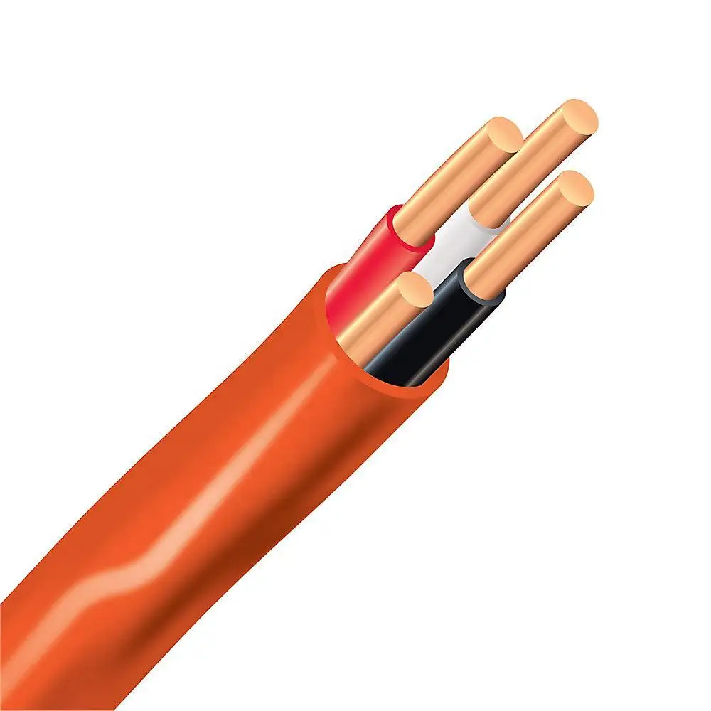 Conductor with Ground Wire cUL Power Electric Wire Canada  PVC Sheath NMD90 300V 10/2 8/2 Copper Building Insulated Cable
