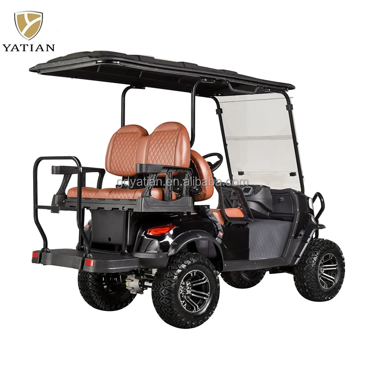 Off Road 4-seater Electric Golf Cart With Bump Custom Body Color Seat Lifted Buggy