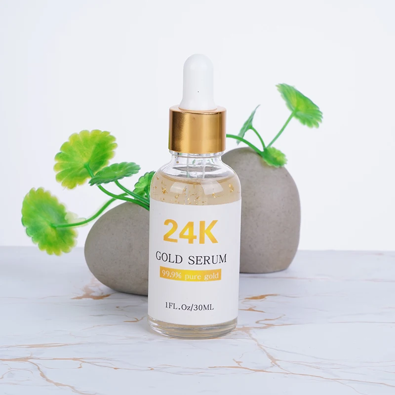OEM Skin Whitening Anti-aging Moisturizing Repairing Firming 24k Gold Serum For Face