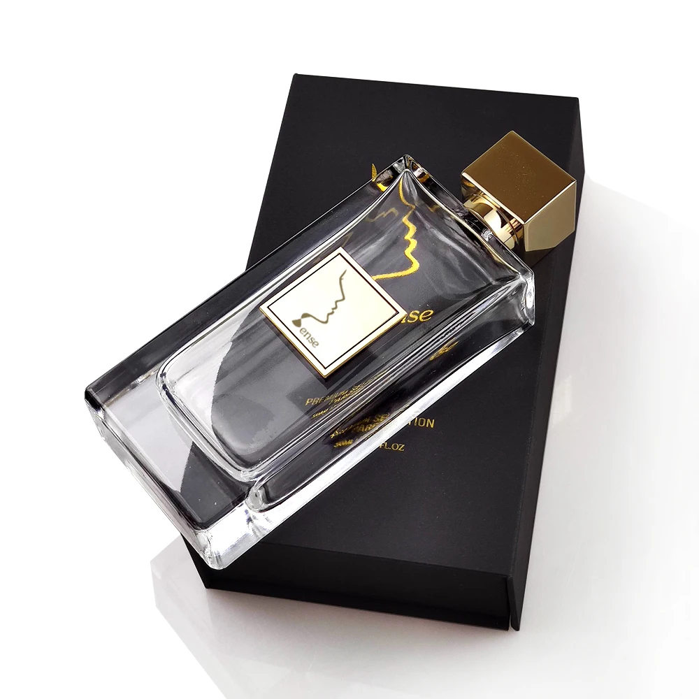 China factory wholesale OEM ODM custom design high grade luxury crimp neck glass bottle perfume 100ml