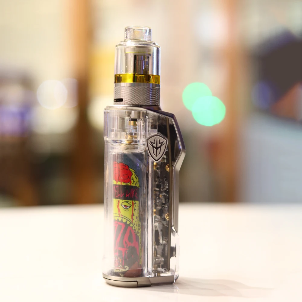 
Newest Rincoe Jellybox 80W kit electronic vape cigarette Box Mod Replaceable battery E vapor Cigarette display screen 